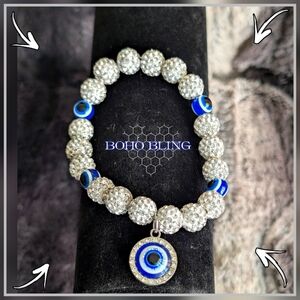 Boho Bling Evil Eye Bracelet